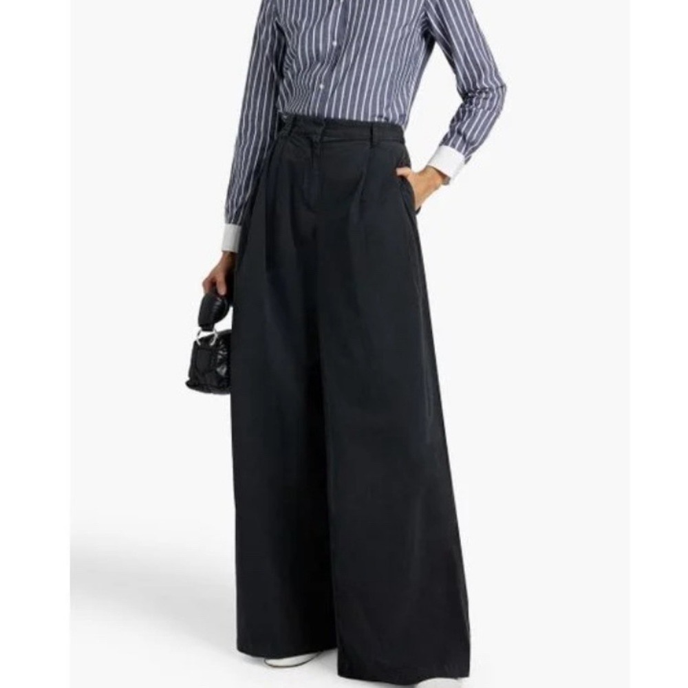 Nili Lotan Black Wide Leg Pants